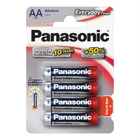 Battery AA (R6) alkaline PANASONIC Everyday Power 4pcs / blister