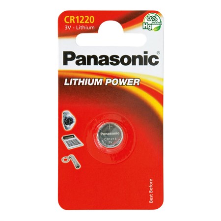 Battery CR1220 PANASONIC lithium 1pc / blister