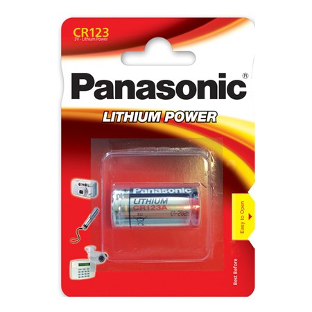 Battery CR123 PANASONIC lithium 1pc / blister