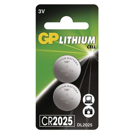 Batéria CR2025 GP lítiová 2ks