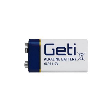 Battery 9V (6LR61) alkaline GETI