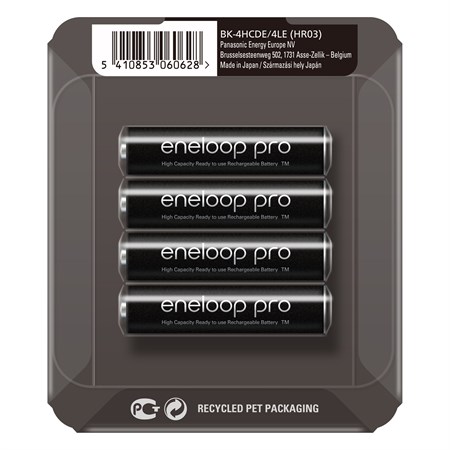 Battery AAA (R03) rechargeable 1.2V/930mAh Eneloop PRO Sliding P PANASONIC