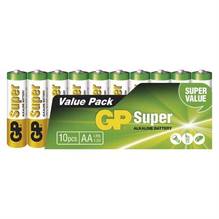 Battery AA (R6) alkaline GP Super Alkaline  10pcs