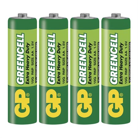 Batérie AA (R6) Zn-Cl GP Greencell  4ks