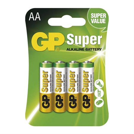Batérie AA (R6) alkalická GP Super Alkaline  4ks