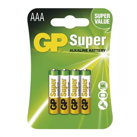 Baterie AAA (R03) alkalická GP Super Alkaline  4ks