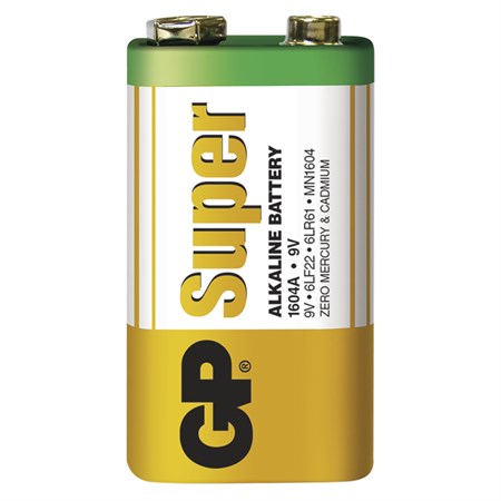 Baterie 6F22 (9V) alkalická GP Super Alkaline