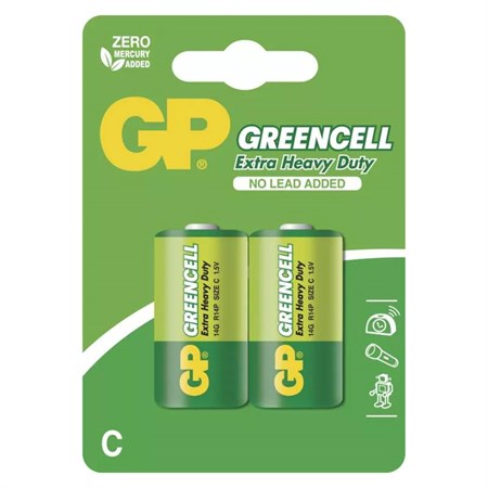 Baterie C (R14) Zn-Cl GP Greencell  2ks