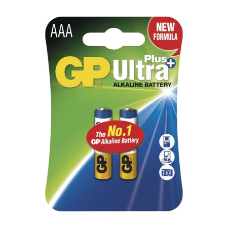 Baterie AAA (R03) alkalická GP Ultra Plus Alkaline  2ks