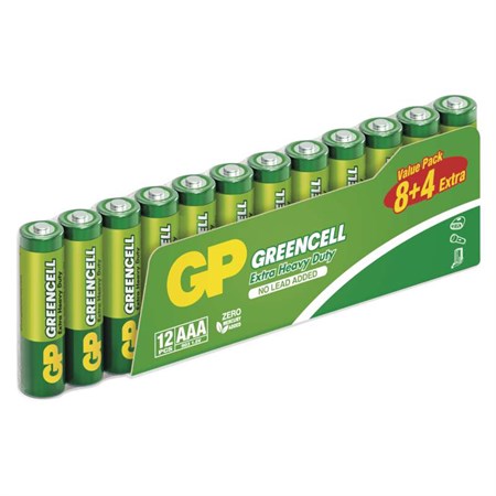 Baterie AAA (R03) Zn-Cl GP Greencell  12ks