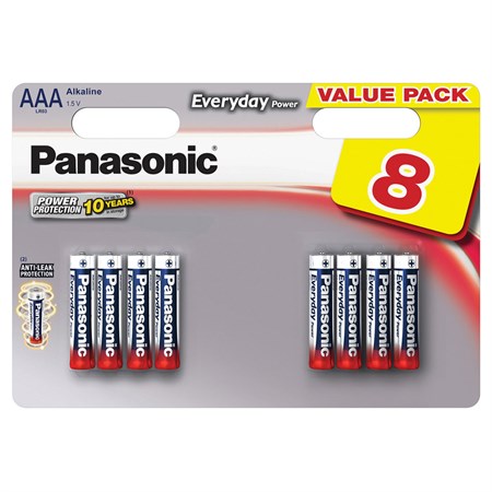 Batérie AAA (R03) alkalická PANASONIC Evolta 8ks / blister