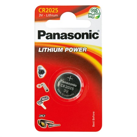 Battery CR2025 PANASONIC lithium 1pc / blister