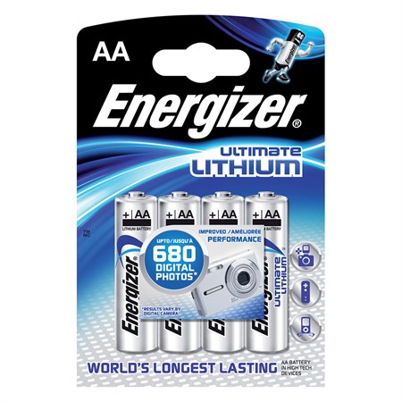 Lithium battery AA R6 1.5V ENERGIZER Ultimate 4pcs / blister