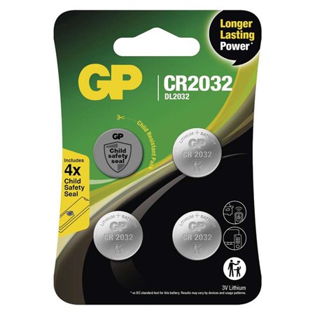 Battery CR2032 GP lithium 4pcs
