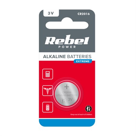 Batéria CR2016 REBEL EXTREME 1ks / blister