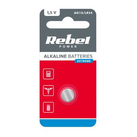 Battery AG10 / LR54 REBEL EXTREME 1pc / blister