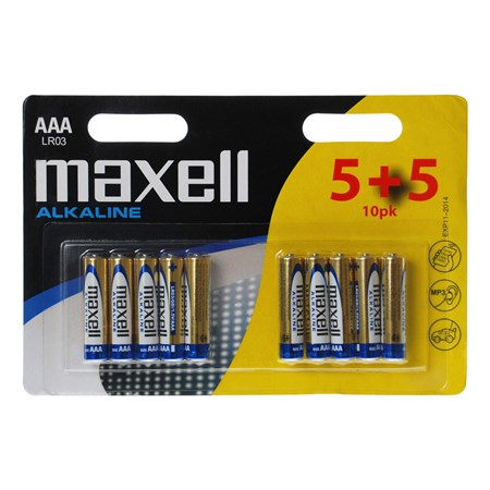 Batéria AAA (R03) alkalická MAXELL 10ks / blister