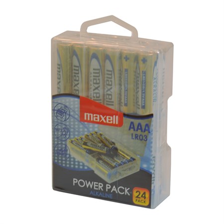 Batéria AAA (R03) alkalická MAXELL Power Pack 24ks