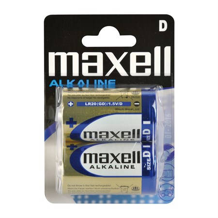 Batéria D (LR20) alkalická MAXELL 2ks / blister