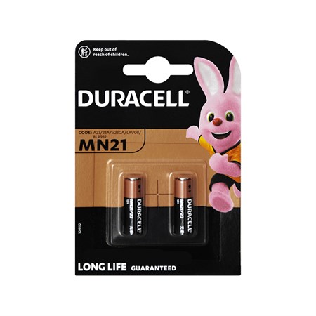 Battery MN21 MN21 (A23 / V23GA / 3LR50) DURACELL alkaline 2pcs blistr 12V