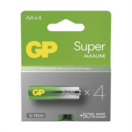 Baterie AA (R6) alkalická GP Super 4ks