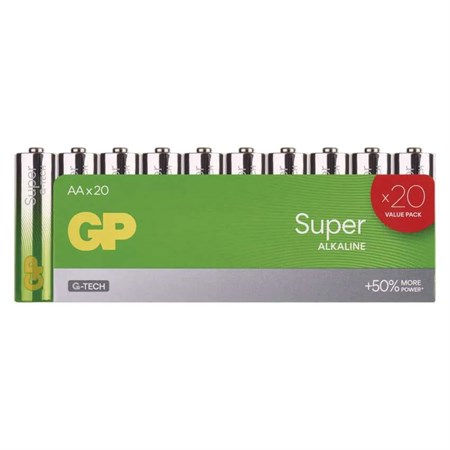 Battery AA (R6) alkaline GP Super 20pcs