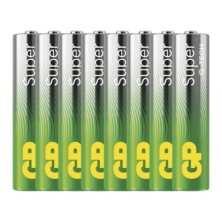 Battery AAA (R03) alkaline GP Super 8pcs
