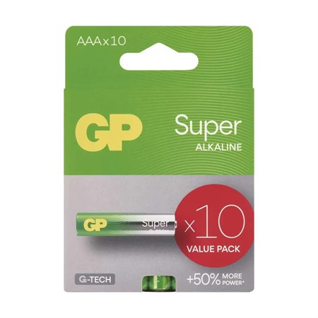Batéria AAA (R03) alkalická GP Super 10ks