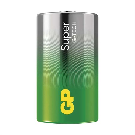 Battery D (R20) alkaline GP Super 2pcs (foil)