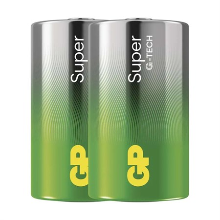 Baterie D (R20) alkalická GP Super 2ks