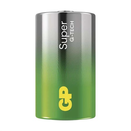 Baterie D (R20) alkalická GP Super 2ks