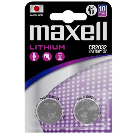 Battery CR2032 MAXELL lithium 2pcs / blister