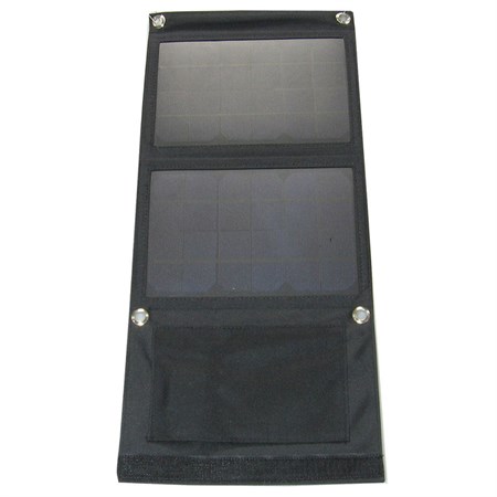 Photovoltaic solar panel 7W with USB, portable, folding