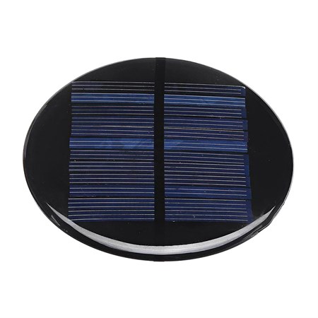 Solar panel mini 5V/110mA, polycrystalline, diameter 90mm