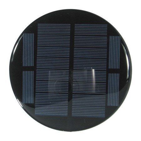 Solární panel mini 5V/200mA, polykrystalický, průměr 110mm