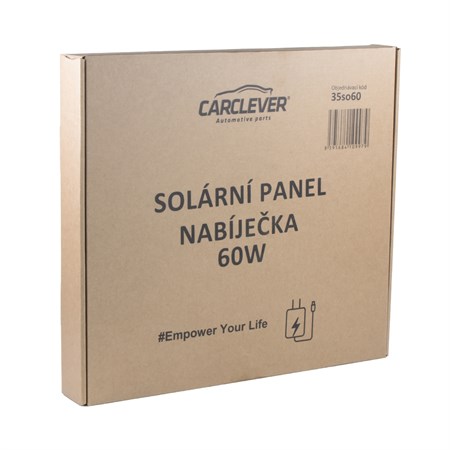 Solární panel CARCLEVER 35so60, nabíječka 60W