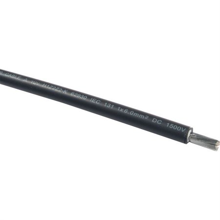 Solar cable 6mm2, 1500V, black, 100m