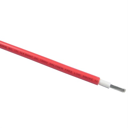 Solar cable 4mm2, 1500V, red