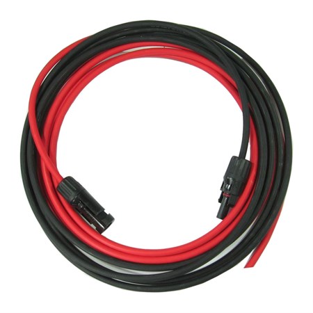 Solárny kábel 6mm2, červený+čierny s konektormi MC4, 10m