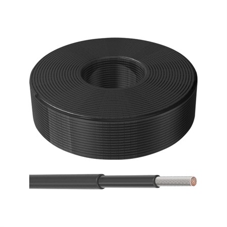 Solární kabel 4mm2, 1500V, černý, 100m GETI GF-C01