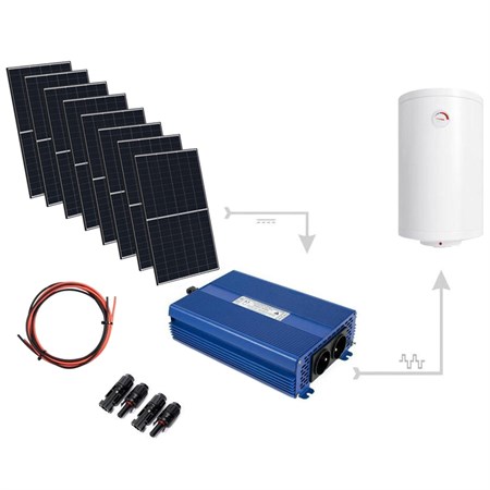 Solar inverter ECO Solar Boost PRO 3280W MPPT 8x PV Mono Jinko Solar, Set for water heating