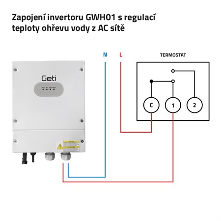 GETI GWH01 4000W MPPT solar inverter for PV water heating