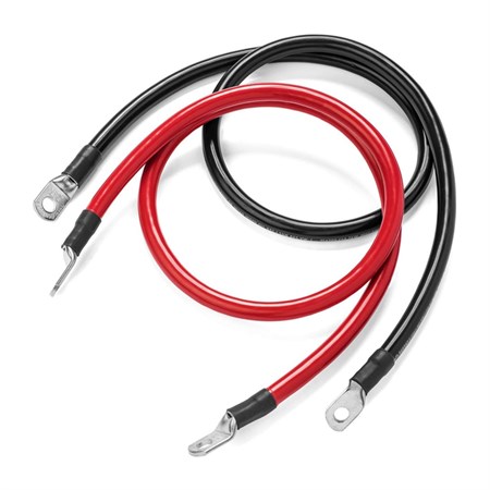 Connecting cables for batteries 60cm 4 AWG (red+black)