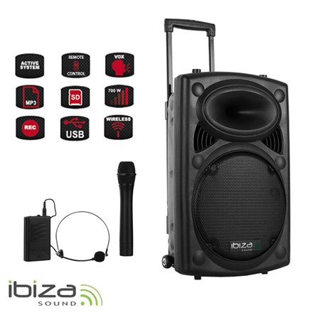 Ozvučovací systém IBIZA PORT12VHF-BT
