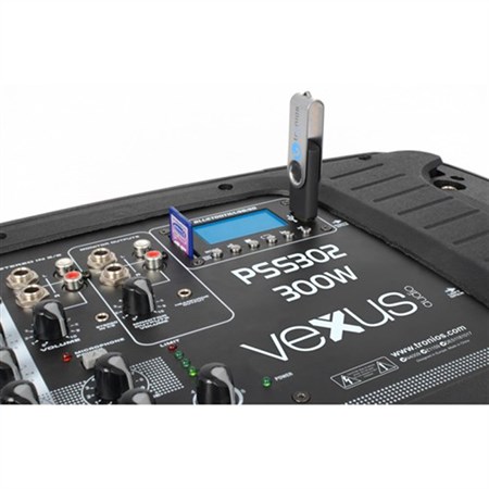 Řečnický systém aktivní 2x 10'' MP3-SD-USB-Bluetooth 300W Vexus PSS-302