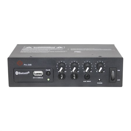 Amplifier SHOW PA-20B (audio), Bluetooth, 1 x 20W/4 Ω