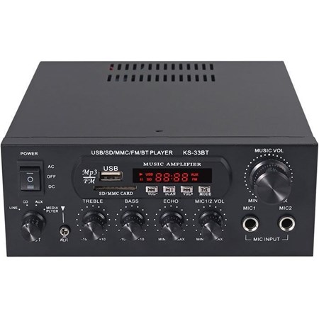 Amplifier, radio, bluetooth, MP3 player KS-33BT