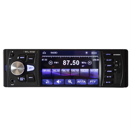 Auto Rádio Rds Mp3 4X 60W com Fm/Mmc/Sd/Usb/Aux/Bluetooth Blow