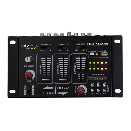 Mixing console IBIZA DJ21USB-MKII