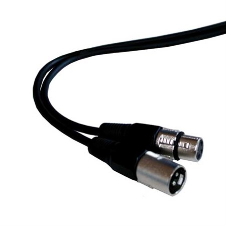 Microphone cable or DMX cable XLR plug/XLR socket 5m